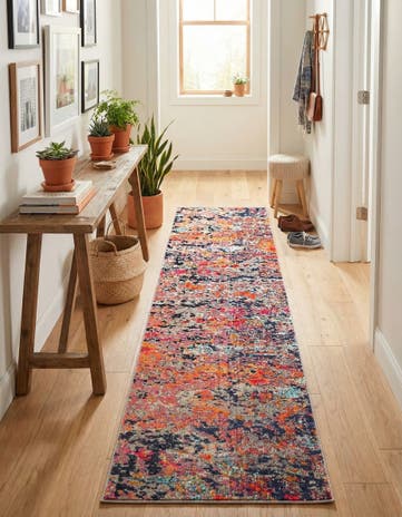 2' x 8' Washable Vivid Runner Rug