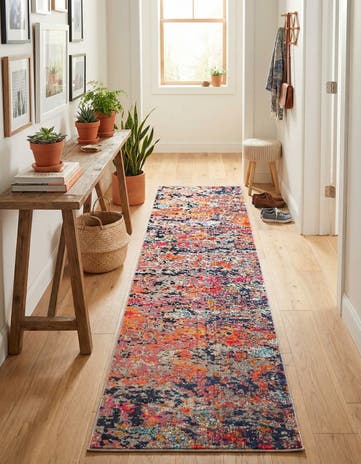 2' x 8' Washable Vivid Runner Rug
