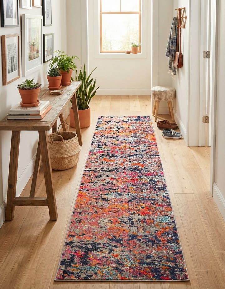 2' x 8' Washable Vivid Runner Rug