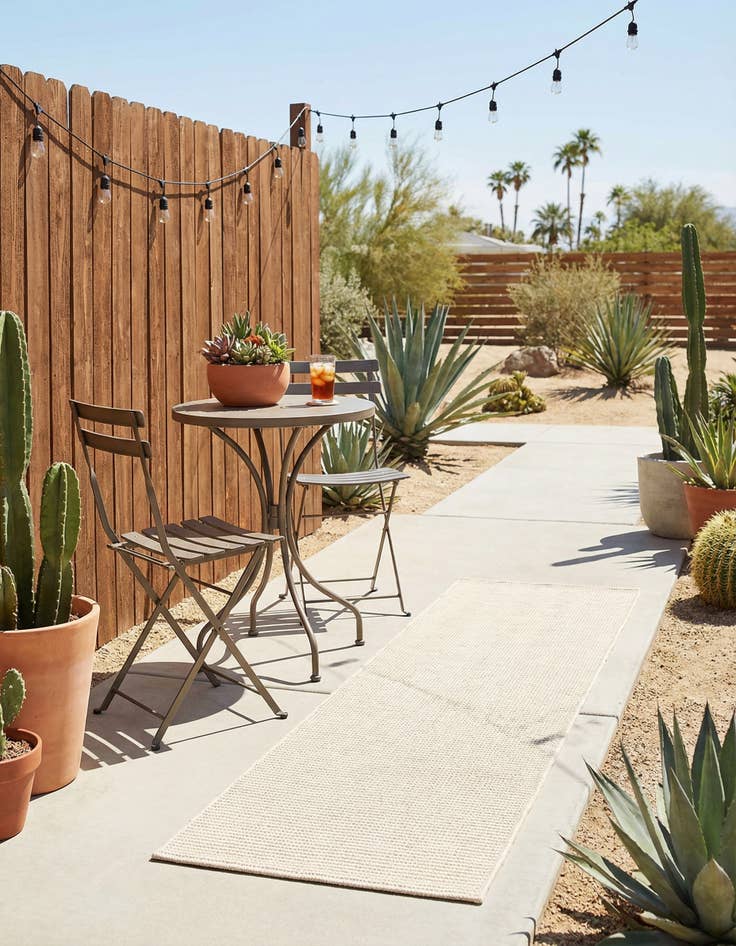 Detail image of 2' x 6' 1 Easy-Clean Jill Zarin Palm Springs Indoor / Outdoor Runner Rug