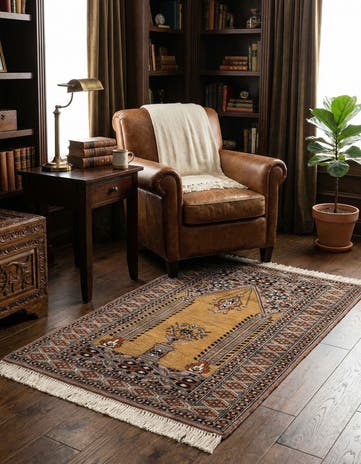 2' 8 x 4' 5 Hand Knotted Bokhara Oriental Wool Rug