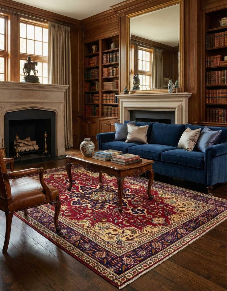 Detail image of  4' 5 x 6' 6 Tabriz Rug