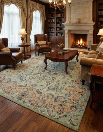 9' 11 x 13' 9 Kashan Rug