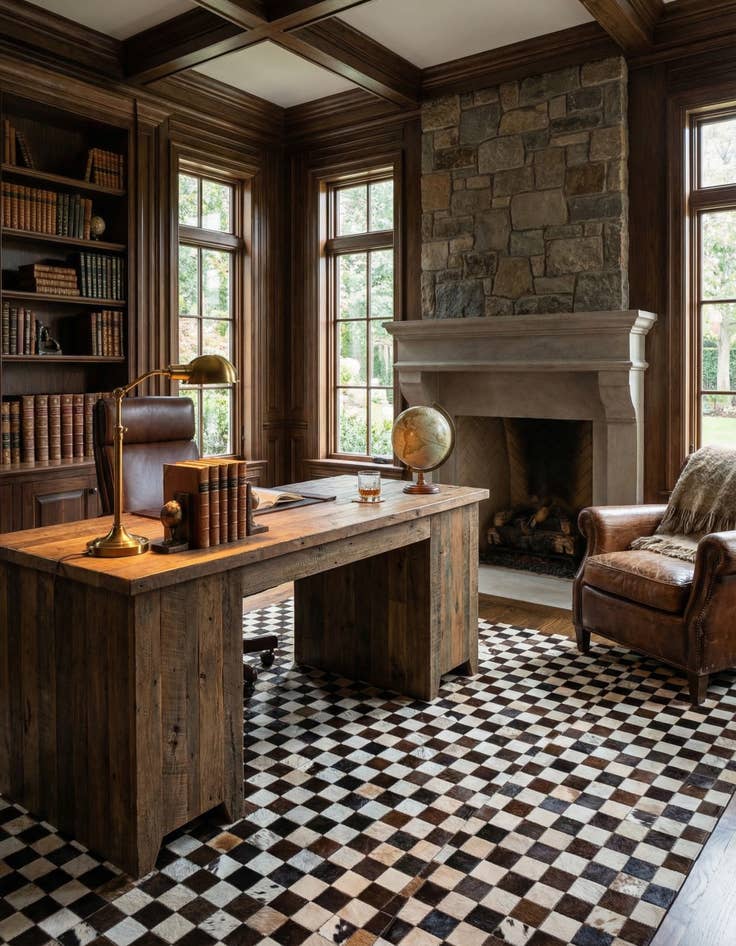 Detail image of  8' x 9' 10 Cowhide Stocks Rug