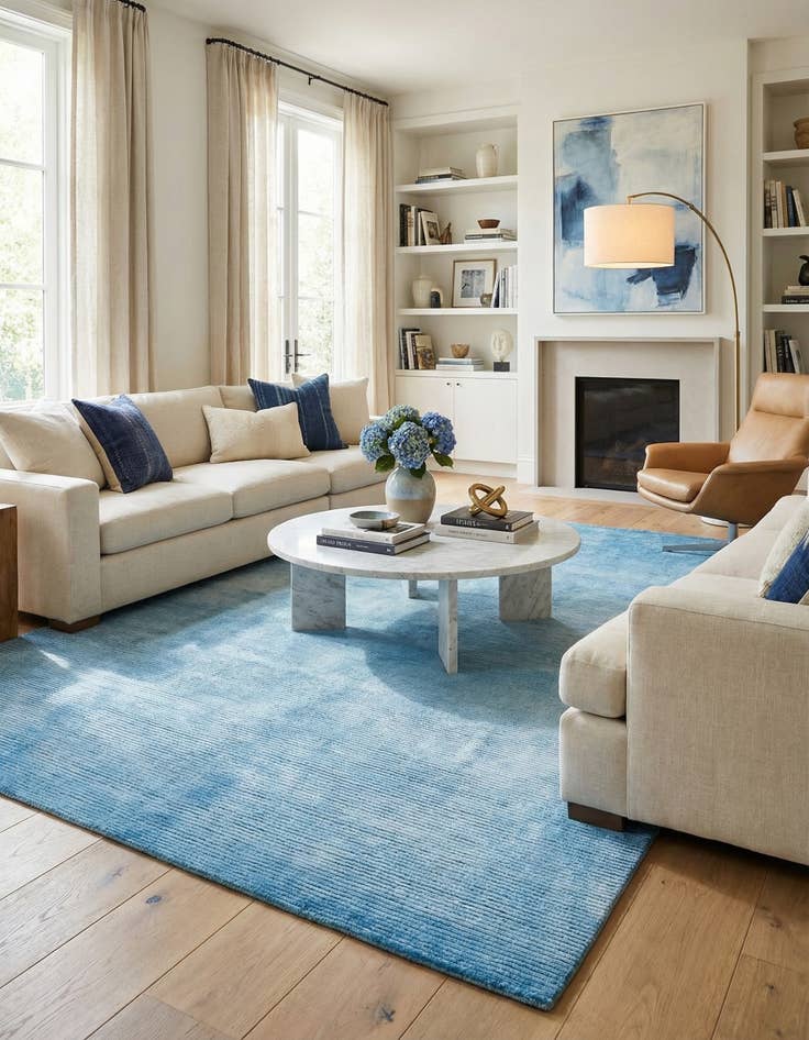 Detail image of 6' 8 x 9' 11  Hand Knotted Darya Wool Rug