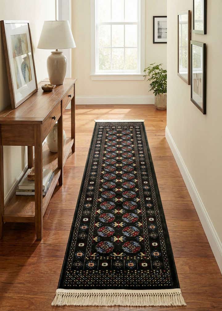 2' x 8' Bokhara Runner Rug
