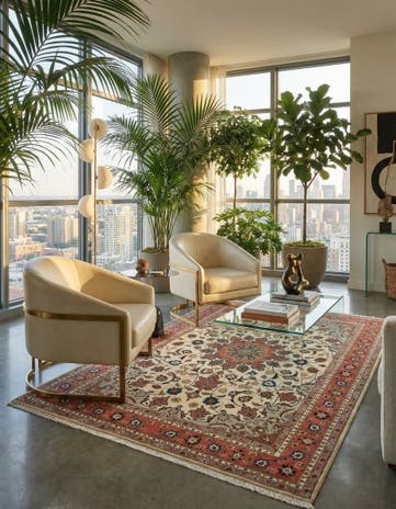 4' 11 x 6' 7 Tabriz Rug