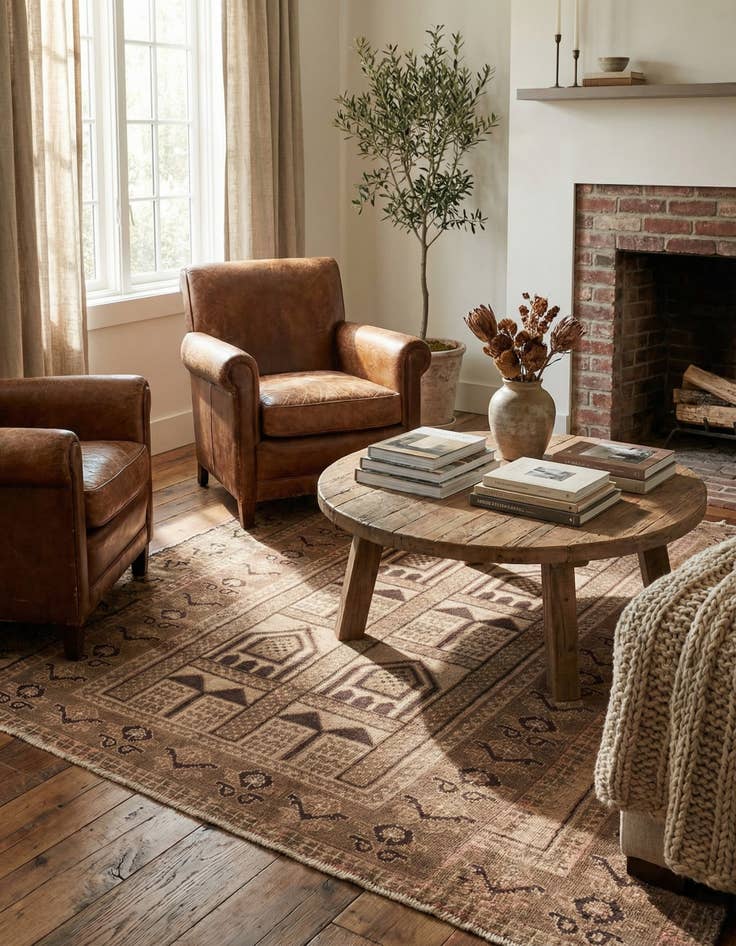 Detail image of 3' 4 x 6' 1  Hand Knotted Ultra Vintage Persian Wool Rug