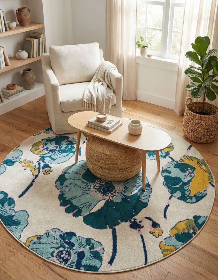 Detail image of  6' x 6' Bloom Round Rug