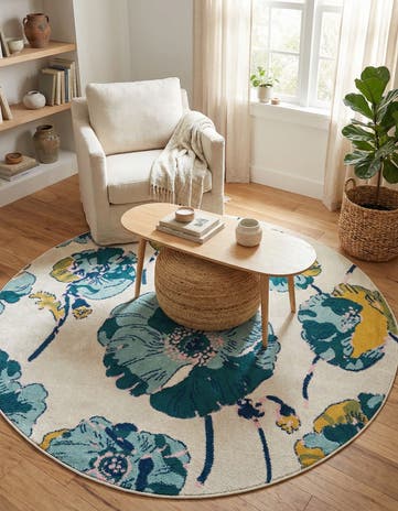 6' x 6' Bloom Round Rug