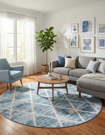 7' x 7' Starlight Round Rug