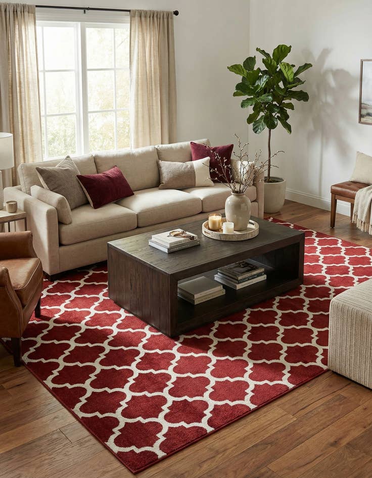 Detail image of 10' x 14' Trellis Rug