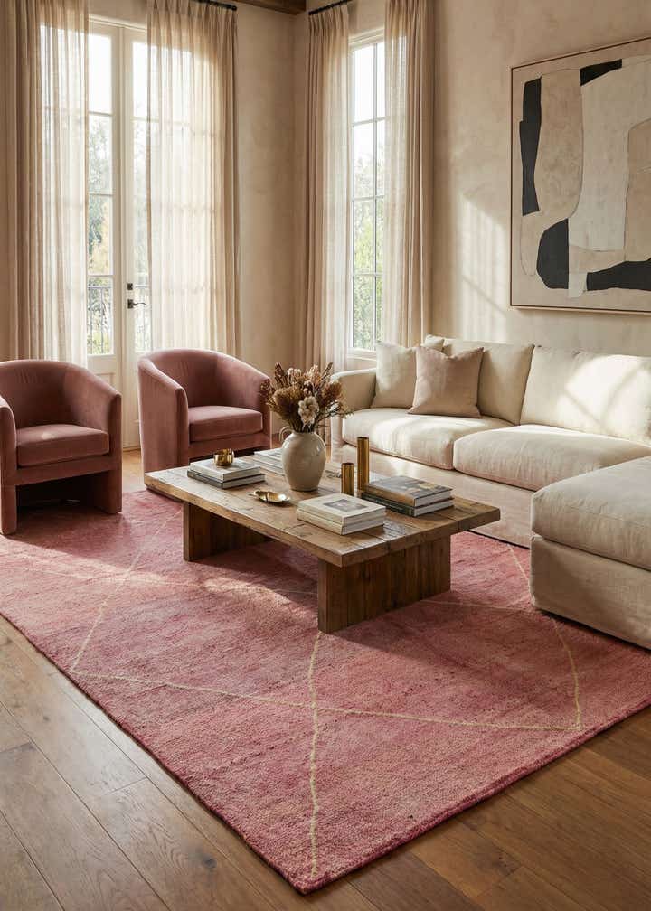 5' 7 x 8' 5 Hand Knotted Darya Wool Rug