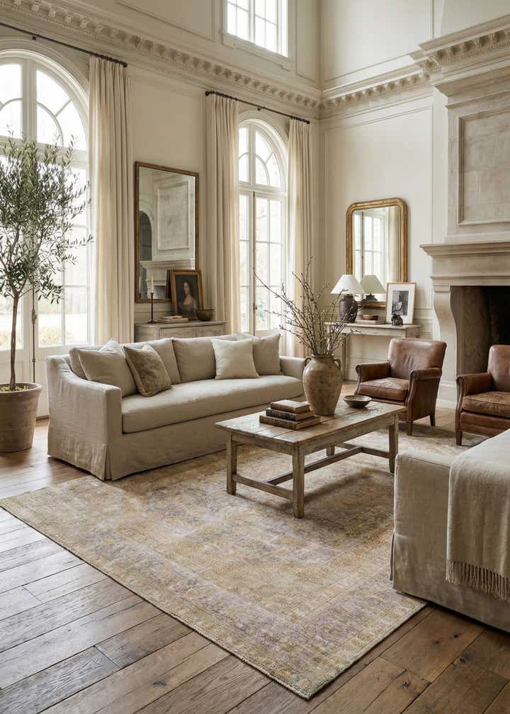 8' x 11' Hand Knotted Ultra Vintage Persian Wool Rug