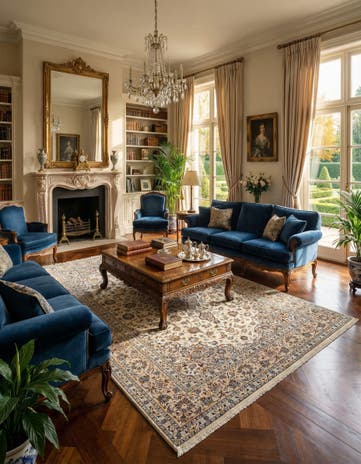 7' 11 x 11' 1 Kashan Wool Rug
