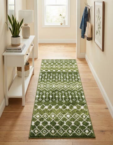 2' x 5' 3 Moroccan Trellis Runner Rug