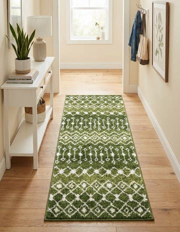 2' x 5' 3 Moroccan Trellis Runner Rug