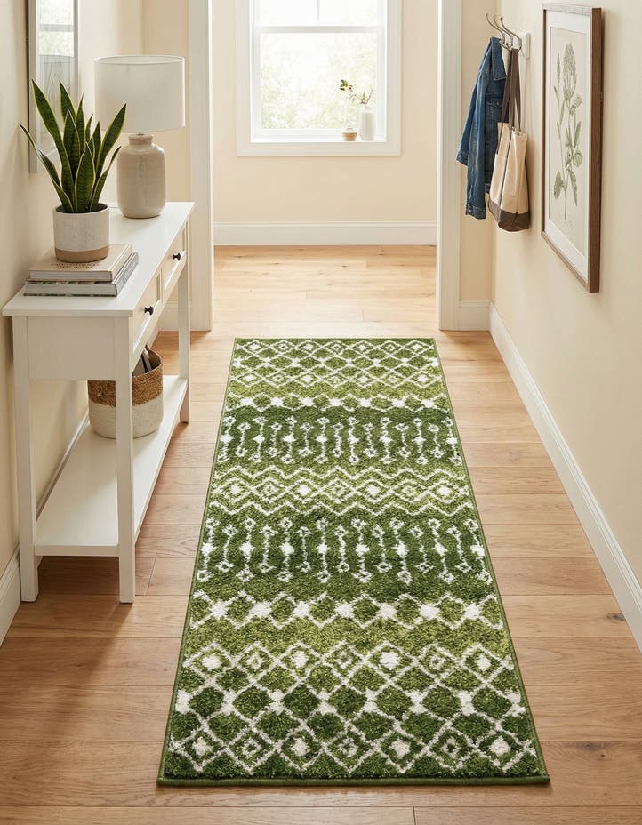 2' x 5' 3 Moroccan Trellis Runner...
