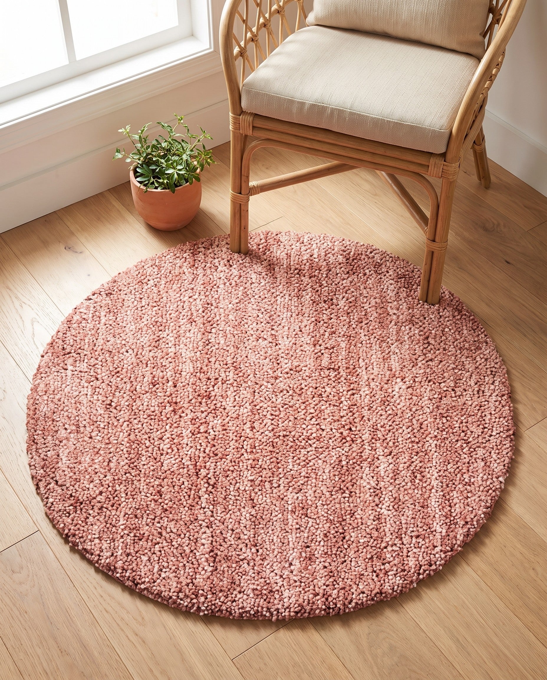 3' 3 x 3' 3 Jill Zarin Shaggy Chic Round Rug