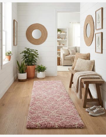 2' x 5' Trellis Shag Runner Rug