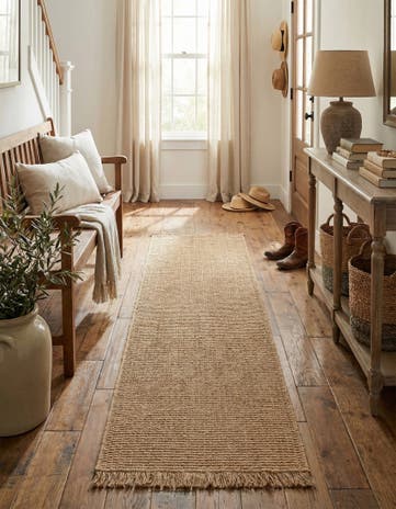 Natural Cottage Farm Runner Rug
