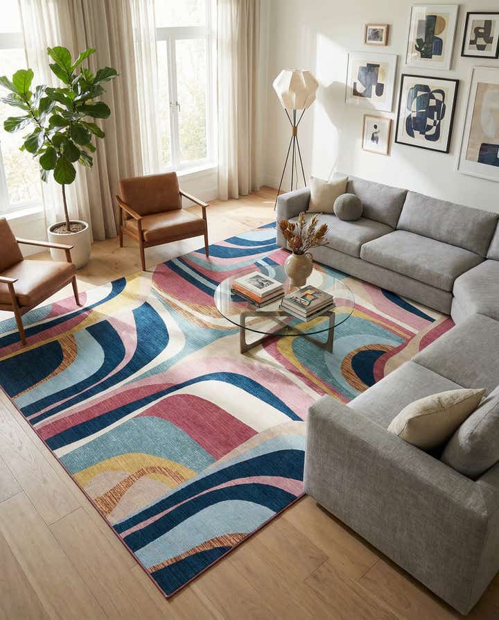 10' x 14' Easy-Clean Modern Indoor / Outdoor Rug