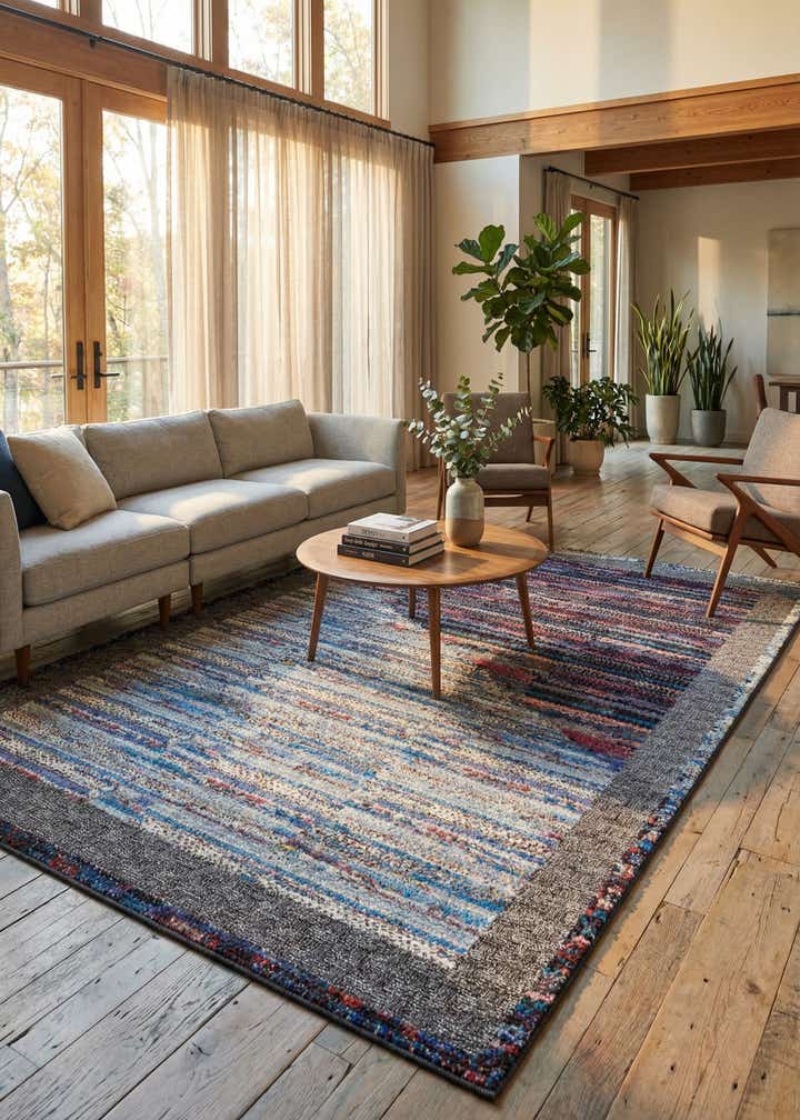 10' x 14' Easy-Clean Modern Indoor / Outdoor Rug