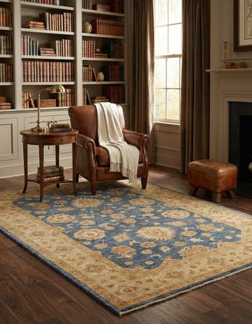 4' 2 x 6' Hand Knotted Peshawar Ziegler Rug