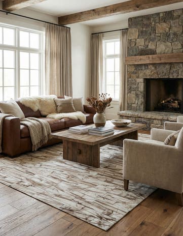 5' x 8' 1 Cowhide - Patchwork Rug
