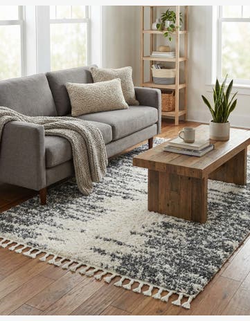 White Serenity Shag Rug