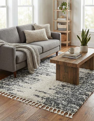 White Serenity Shag Rug