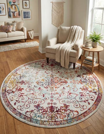 7' 10 x 7' 10 Madeline Round Rug