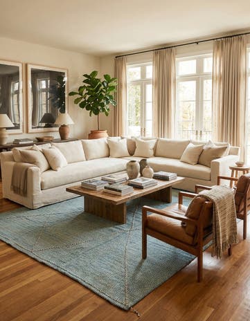 9' 9 x 14' 4 Hand Knotted Moroccan Wool Rug