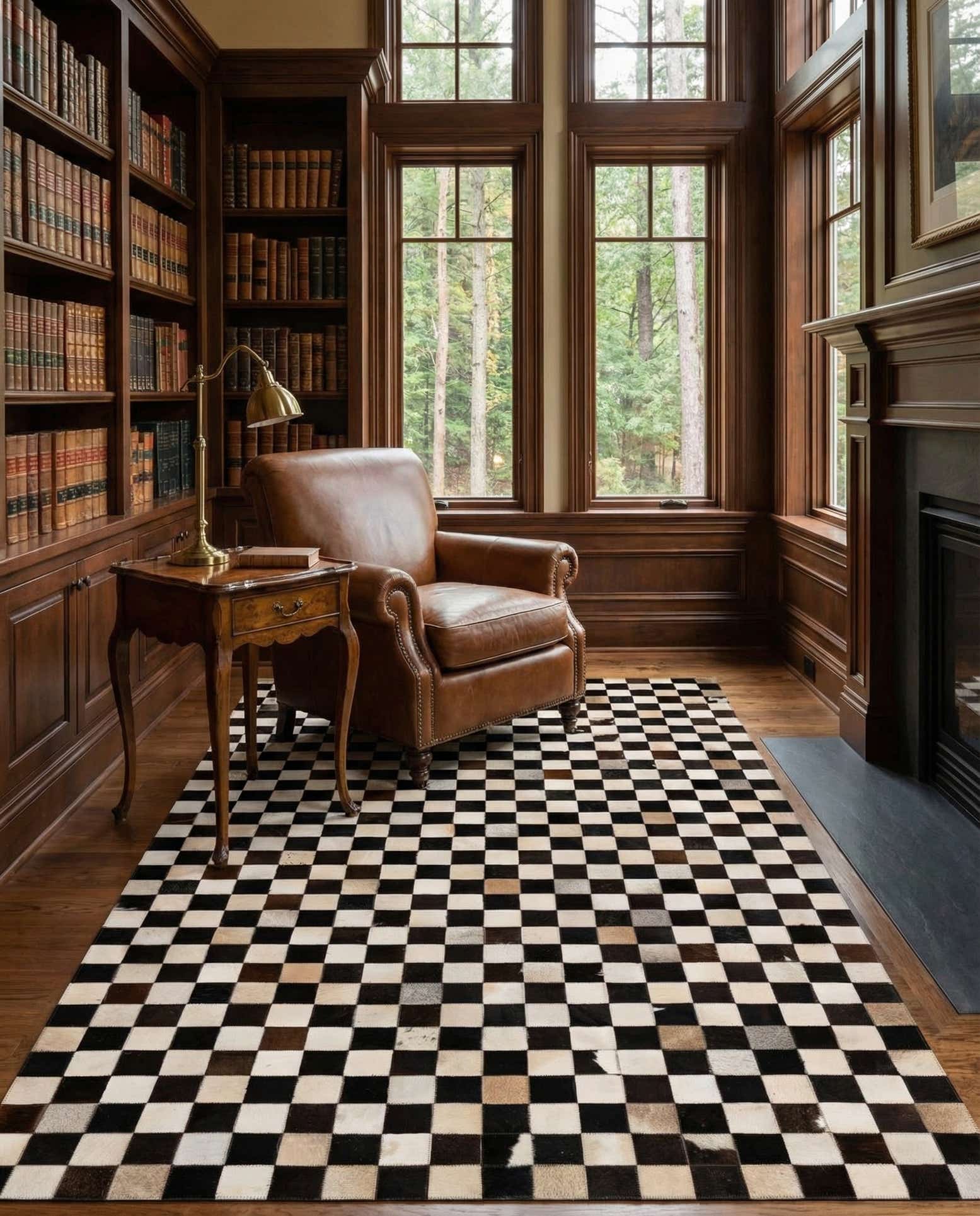 4' 11 x 8' 1 Cowhide - Patchwork Rug