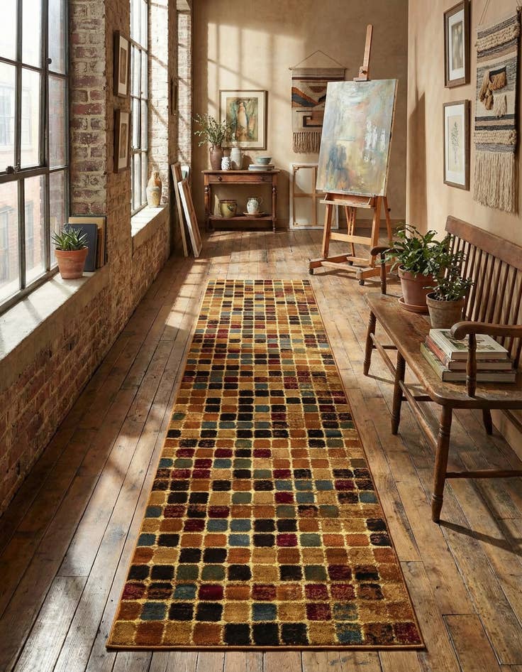 Detail image of 2' 7 x 12' Cafe Runner Rug