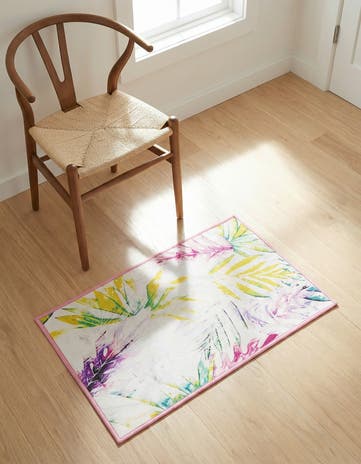 Ivory Easy-Clean Jill Zarin Caribbean Indoor / Outdoor Rug