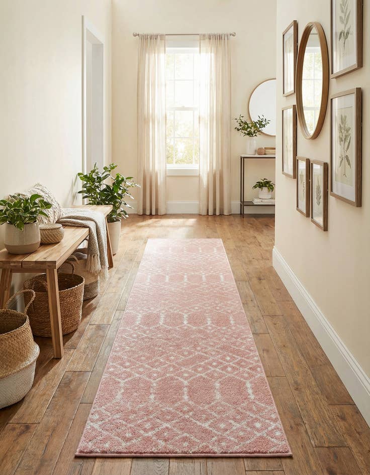 Detail image of 2' x 8' Paxon Trellis Runner Rug