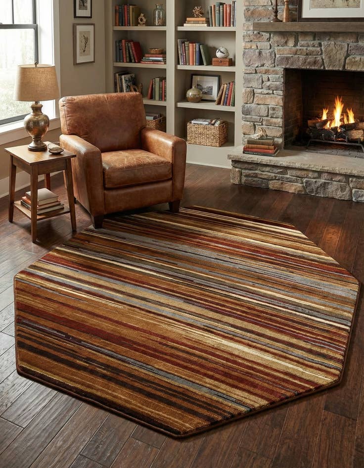 Detail image of 7' x 7' Cafe Octagon Rug