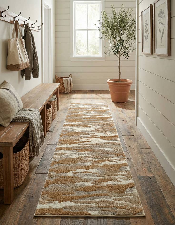 Detail image of 2' 7 x 10' Sepia Runner Rug