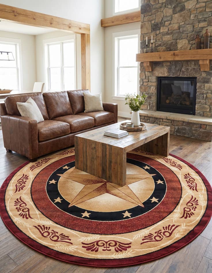 Detail image of 7' 10 x 7' 10 Pioneer Round Rug