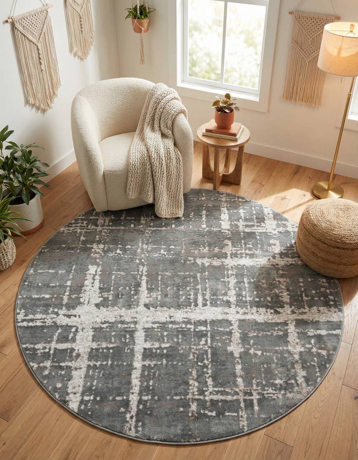 Detail image of 5' 3 x 5' 3 Uptown Lexington Avenue Round Rug