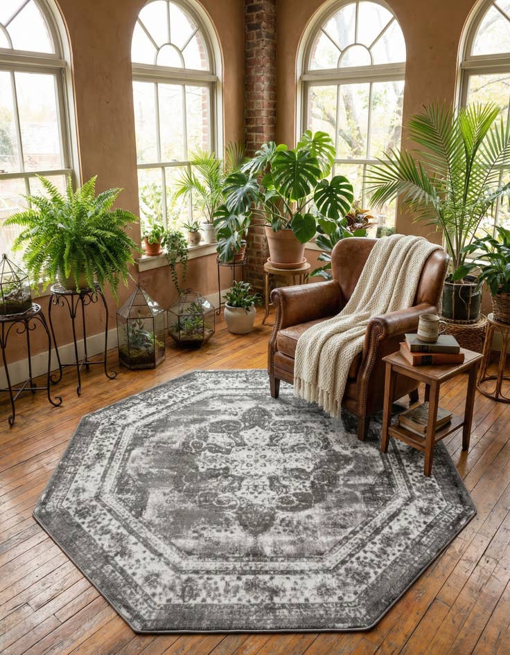 Detail image of 7' 10 x 7' 10 Monaco Octagon Rug