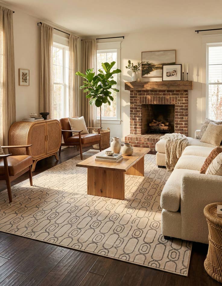 Detail image of 9' x 12' Vogue Geo Rug