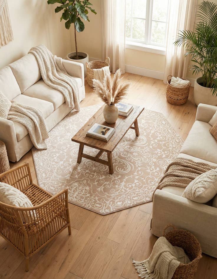 Detail image of 6' x 6' Himalaya Octagon Rug