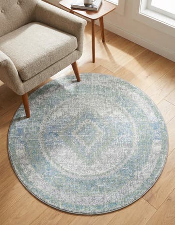 3' 3 x 3' 3 Kamala Washable Round Rug