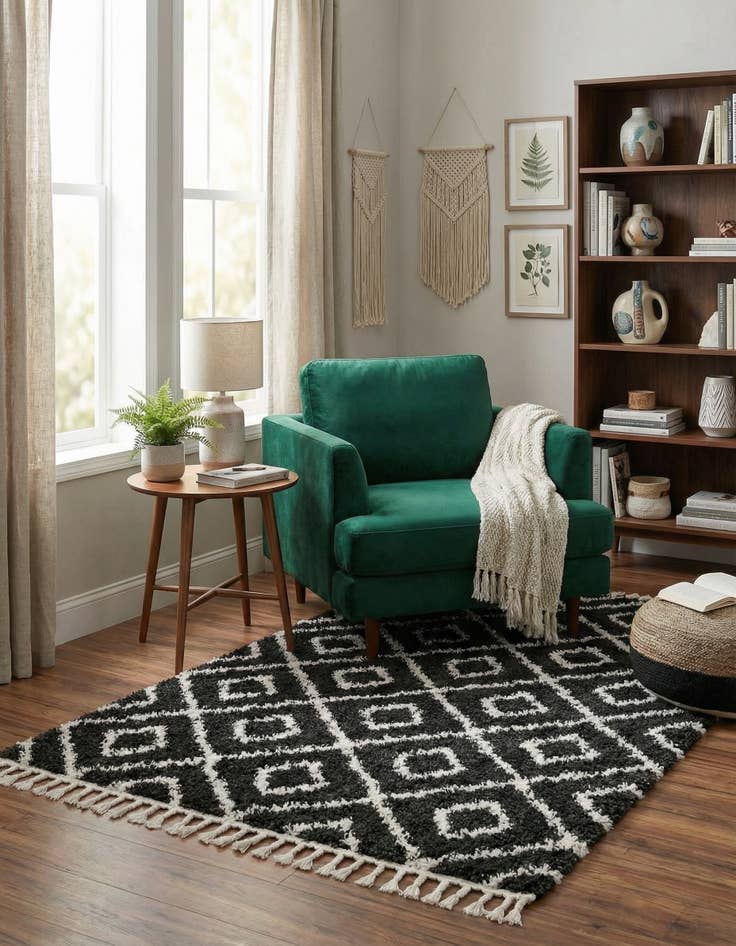 Detail image of 5' 3 x 8' Lagom Shag Rug