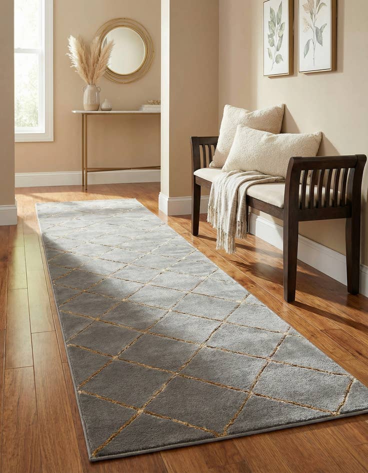 Detail image of 2' 7 x 12' Vogue Geo Runner Rug