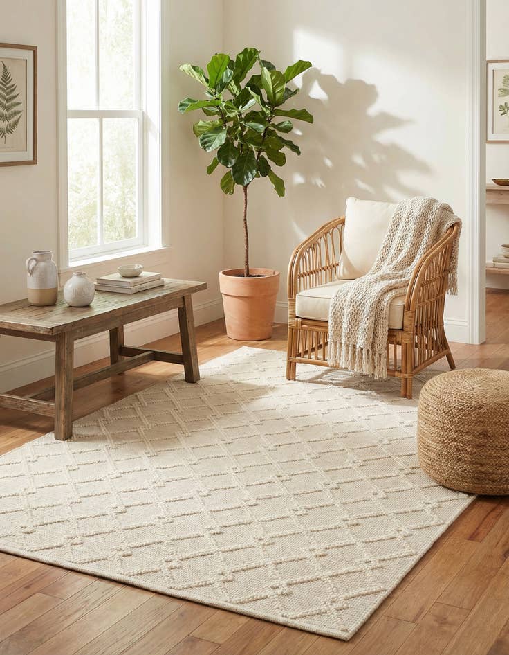 Detail image of 6' 1 x 9'  Hand Knotted Jill Zarin Dorset Rug