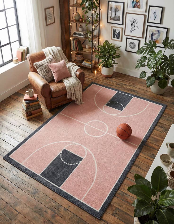 Detail image of 4' x 6' Sports Washable Rug