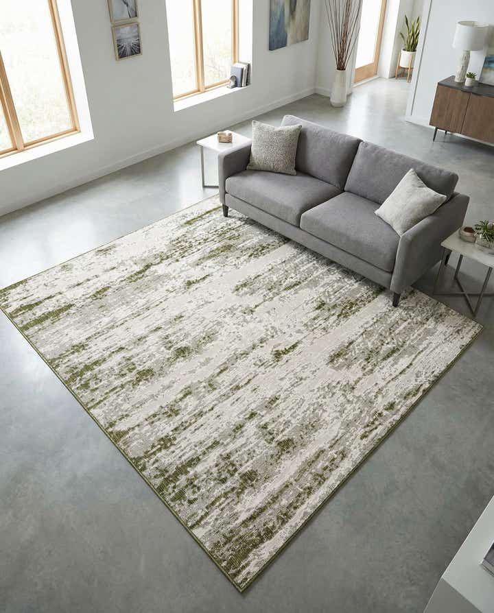 10' x 10' Easy-Clean Modern Indoor / Outdoor Square Rug